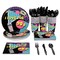 144 Piece I Love the 90s Theme Party Decorations, Retro 1990s Birthday Plates, Napkins, Cups, Cutlery (Serves 24)